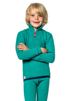 Woolpower Kids Short Zip Turtleneck 200 gram