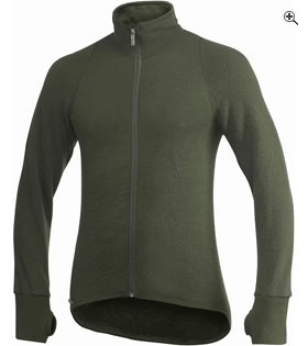 TURTLENECK SWEATER WITH FULL ZIPPER - 400 g/m2 Green