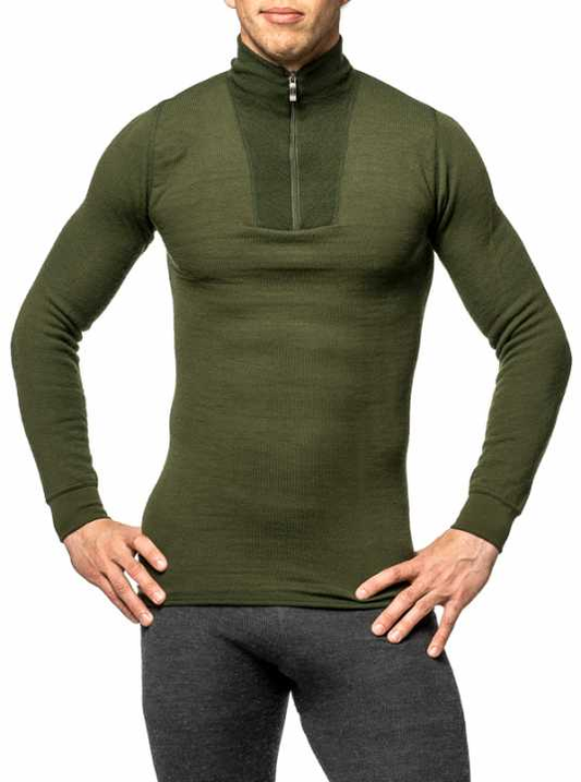 TURTLENECK WITH SHORT ZIPPER - 400 g/m2